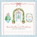 Watercolor Grandmillennial Hand Painted Clipart Set - Preppy Christmas - Preppy Santa - Chinoiserie Christmas - Vintage Christmas product logo