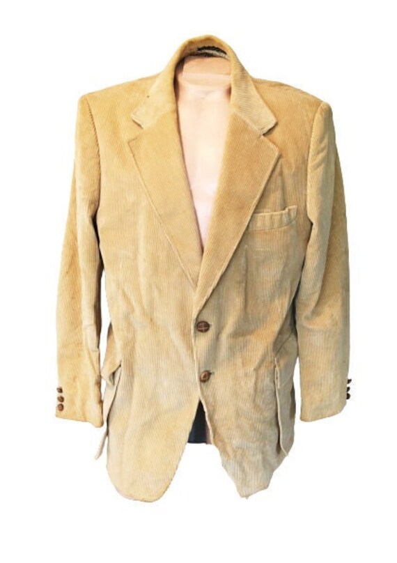 tan corduroy sport coat
