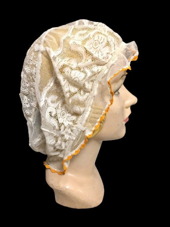 Antique Edwardian 1910s Mixed Lace 