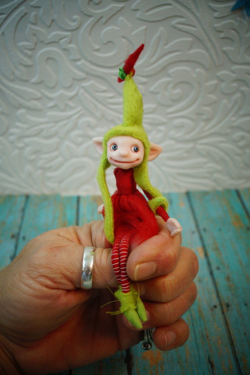 Ooak poseable happy little girl ELF pixie fairy 41 art Etsy