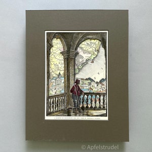 Handgjorda 3D-konstverk i blandteknik. Charleston, South Carolina / St. Michael's Church / MapArt /