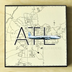 ARTWORK. Seria Up in the Air. ATL. Hartsfield Jackson International Airport, Atlanta, Georgia. MapArt