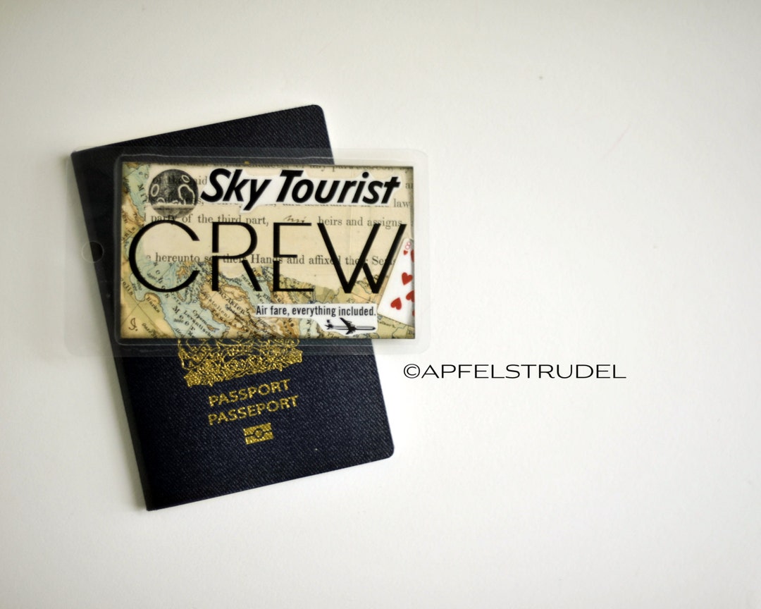 Luggage Tag / Carry on Tag Handmade. Cabin Crew/flight Attendant