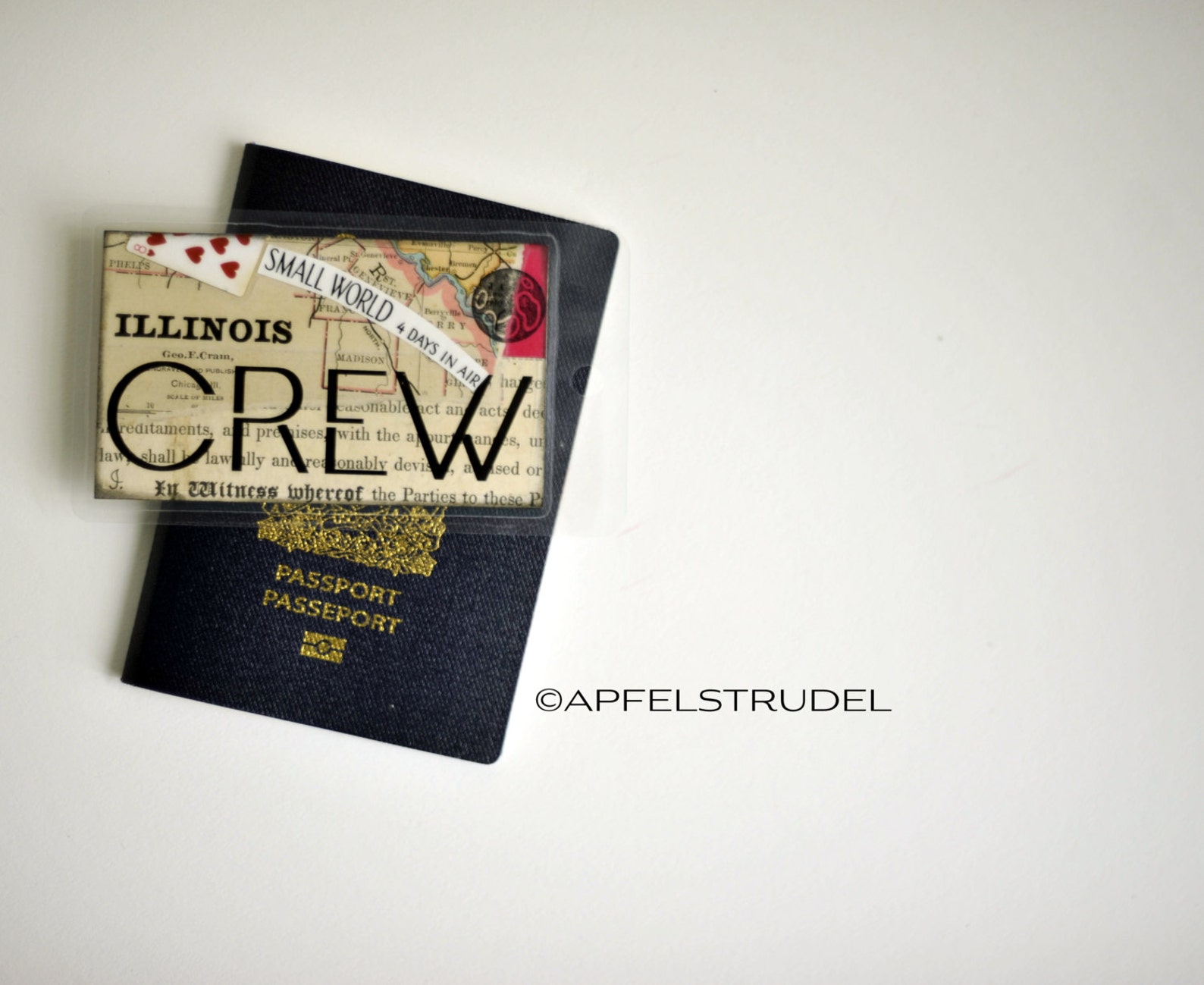 Luggage Tag / Carry on Tag Handmade. Cabin Crew/flight Attendant