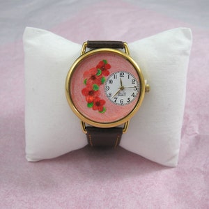 Women's Watch, Flower Wrist Watch,Pressed Flowers, Bridal Wreath Watch