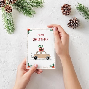 Weihnachtsgrußkarte, Frohe Weihnachten digitale Weihnachtskarte, druckbare Weihnachtskarten, Grußkarte, Feiertagskarten, digitaler Download