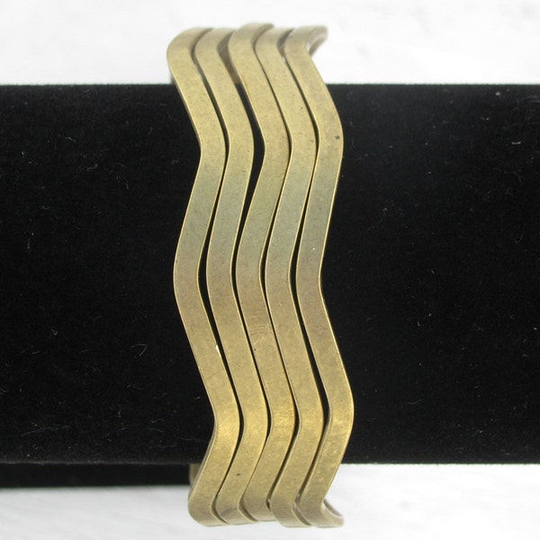 Unfinished Brass Bangle Bracelets Blanks 1/8 inch wide 1512 x2