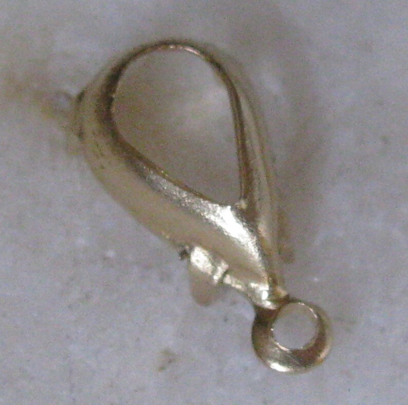 Brass Pear Stone Pronged Settings 10x6 Brass Jewelry Findings 1396 12