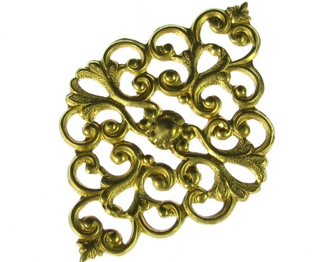 Brass Oxidized Or Matte Silver Finish Victorian Swag Jewelry