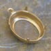 Oval Rhinestone or Stone Setting 18 x 13 with 1 Ring charm 846 - 12 pieces