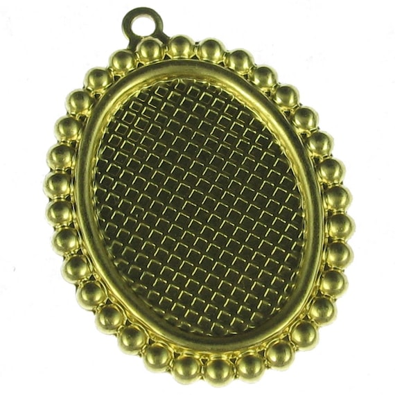 18x13mm Oval Brass Lockets 4 W726A Jewelry Finding 