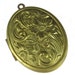 1 Brass Flower Floral Locket with Lip Gloss or Perfume Area 934
