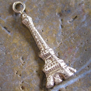 Brass Eiffel Tower Building French Charms Jewelry Findings 1270 - 6 Pcs