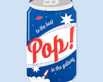 Pop Soda Can Geburtstagskarte für Papa