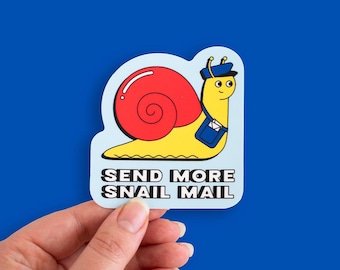 Senden Sie mehr Snail Mail die geschnittenen Vinyl-Aufkleber