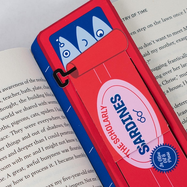 Scholarly Sardine Can Bookmark