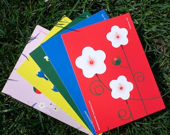 D.C. Native Plants Postkarten Original Illustrationen: 10er Set