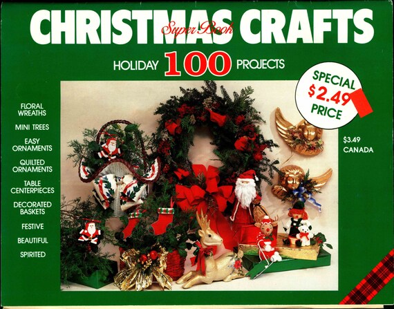 Download Vintage Christmas Crafts Superbook 1990 Etsy PSD Mockup Templates