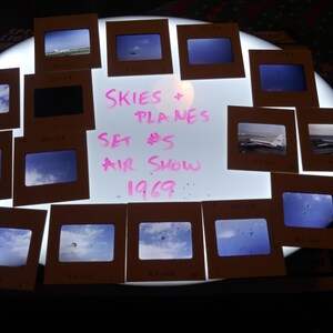 Vintage 35mm slides from air show - 1969 - lot of 24 (SET 5)