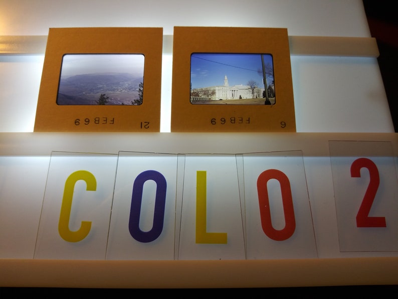 set 2 Vintage 35mm slides from 1969 Colorado trips lot of 26 slides