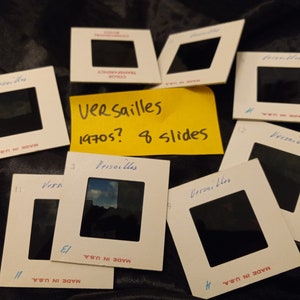 Vintage 35mm slides of Versailles France - lot of 8 slides - 1970s?