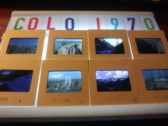 set 2 Vintage 35mm slides from 1969 Colorado trips lot of 26 slides