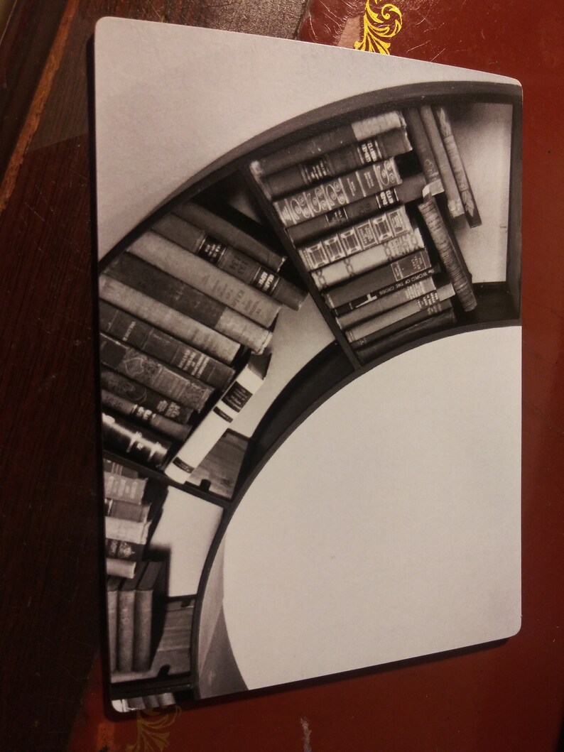 BOOKS in the ROUND Photo Print of Bookshelf 4x5.5 - Etsy