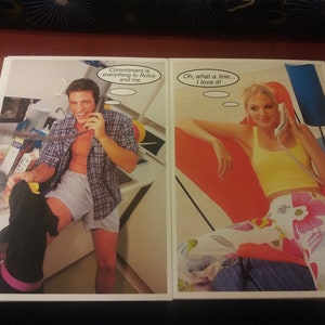 Jahrgang 1999 GoCard Werbung Postkarten - Talk Universe Dating-Chat-Linie NYC - zwei Designs, viel 6 (viel #11)