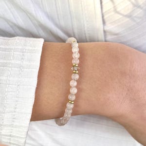 Beautiful rose quartz bracelet
