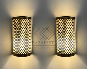 Set of 2 Moroccan Wall Lamp, Wall Light, Moroccan Sconce, Moroccan Wall Light, Moroccan Light Wall, Moroccan Wall Lighting, Wall Light.
