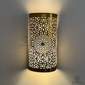 Set of 2 Moroccan Brass Wall Lamp, Wall Light, Moroccan Sconce, Moroccan Wall Light, Moroccan Light Wall, Moroccan Wall Lighting, Wall Light