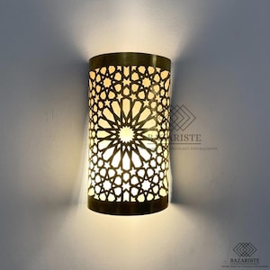 Set of 2 Moroccan Brass Wall Light, Wall Sconce, Moroccan Wall Light, Moroccan Light Wall, Moroccan Wall Lighting, Wall Light.