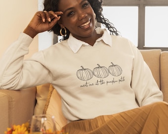 Cozy fall pumpkin sweatshirt for women, fall sweatshirt, women's fall clothing