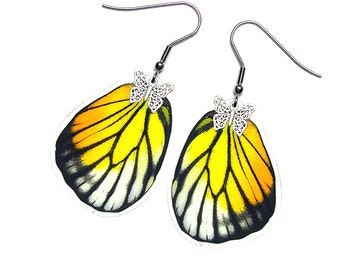 Real Butterfly Wing Earrings (Philonome HW - E041) - USD5 off Coupon Code: US5OFF (Min.Spend USD40) - Buy 2 Get 1 Free