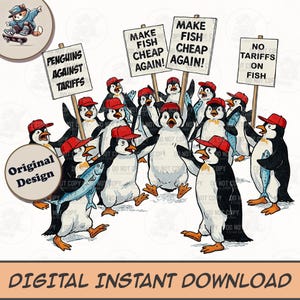 Pinguine gegen Zollgebühren png, Digitaler Download, lustiger Anti-Trumpf, subtiler DFT-Widerstand Anti-MAGA-Protest-Shirt Heard Island, Pinguine png