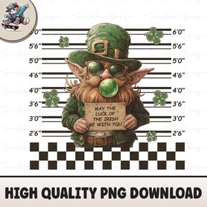 St Patrick&#39;s Day Png, Leprechaun Sublimation Digital Download, St Patrick&#39;s Sublimation Png, Retro Leprechaun, Funny St Patrick&#39;s Png design
