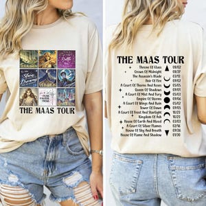 The Maas Tour PNG, Sarah J. Maas Shirts, ACOTAR png, Crescent City T-Shirt png, Gifts for booklover, SJM Fan, Night Court Tees, Bookish gift
