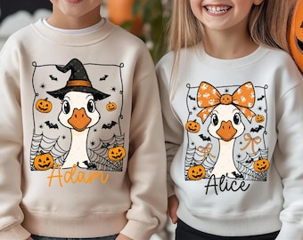 Halloween-gans PNG-afbeelding: bijpassend kinderontwerp (digitale download)