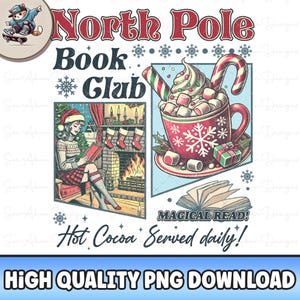 All Booked for Christmas Png, North Pole Readers Png Christmas Books Png, Book Lovers Png, Christmas Teacher Png, Librarian Gift Png,