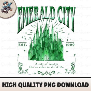 Emerald City PNG: Wizard of Oz Fantasy Design (Digital Download)