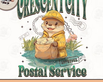 Crescent City Post Service Png Sofort-Download, Starborn Shirt Design, Crescent City Fan Merch, Bryce Quinlan Png, Bücherwurm Geschenk, SJM Merch