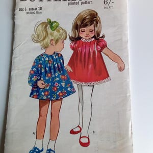 1960s Baby Kleid - 6 Monate - Butterick 5362 - Vintage Schnittmuster