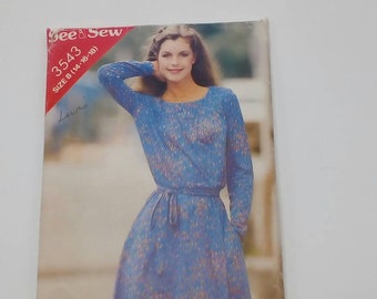 Abito anni '80 - Multi-Size - See & Sew 3543 - Vintage Sewing Pattern
