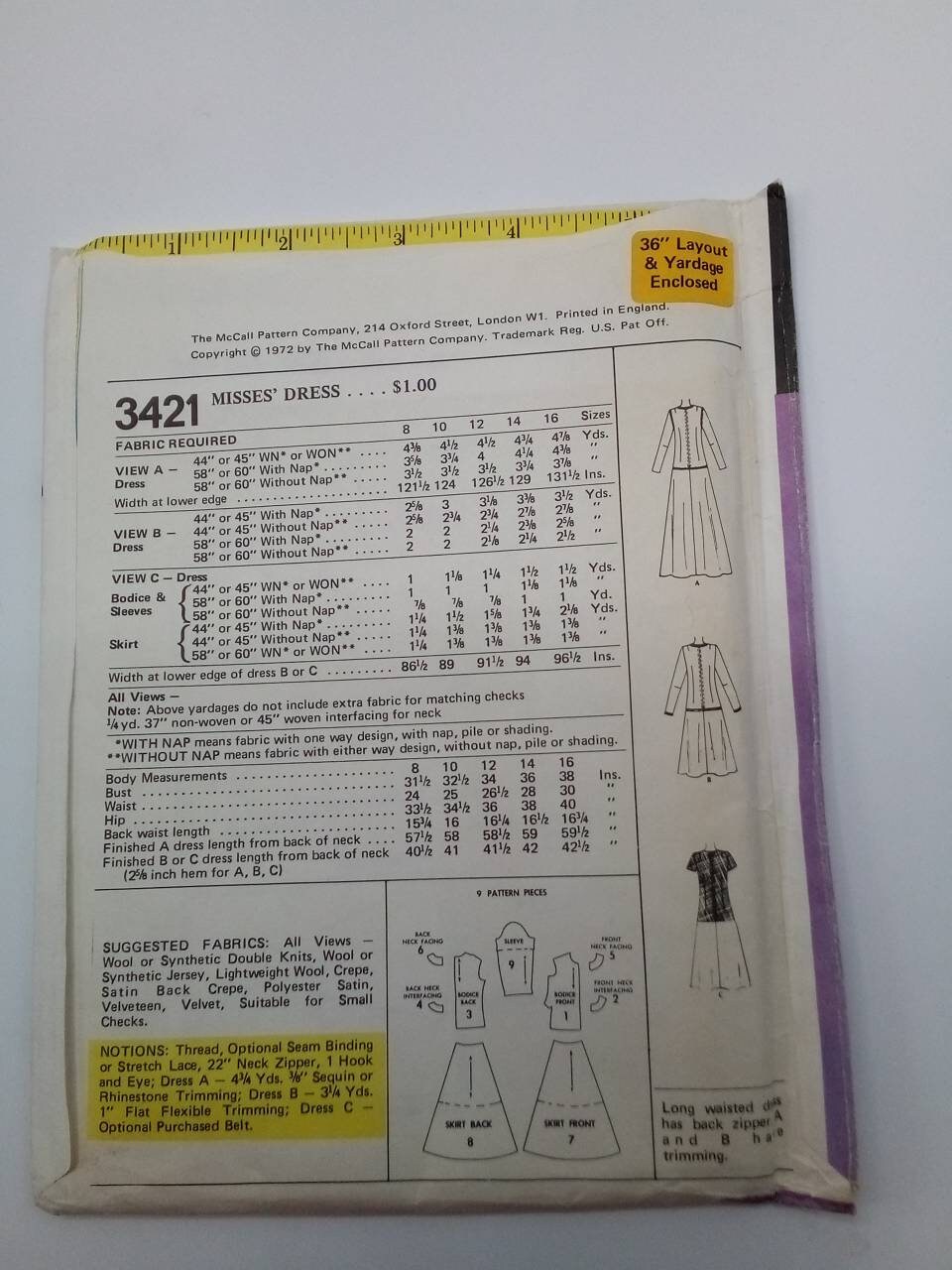 4342 Pattern 1972 Dress - 34