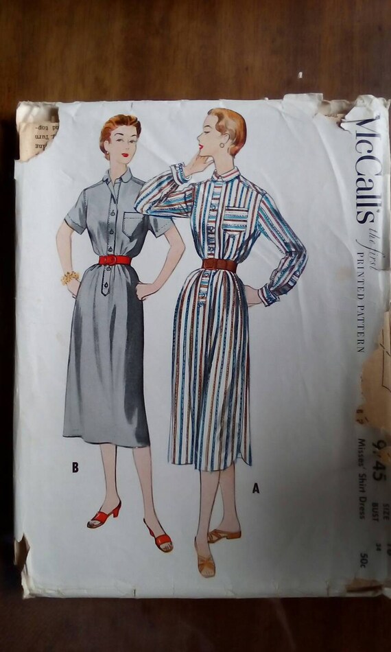 mccalls shirt dress Mustard Stripe Shirtdress: mccalls 8030 brittany j jones