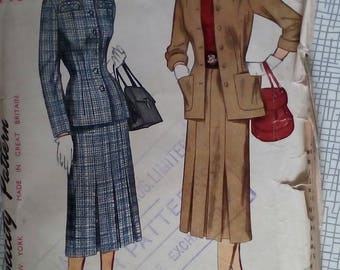 TLC - 1950s Suit - 36" Bust - Simplicity 3444 - Vintage Sewing Pattern