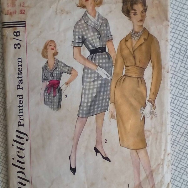1960's Advance Suit Dress Pattern – Bust 32” - No. 9889 main image 1