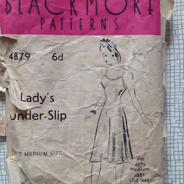 1940s Under-Slip - Medium - Blackmore 4879 - Vintage Sewing Pattern