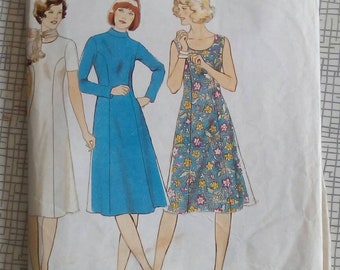 1970s Dress - Multi Size - Maudella 5895 - Vintage Sewing Pattern