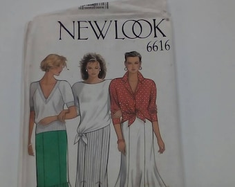 1980s Skirt - Multi-Size - New Look Maudella 6616 - Vintage Sewing Pattern